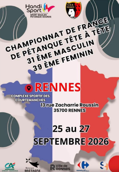 Championnat de France de pétanque sourds - Tête à tête