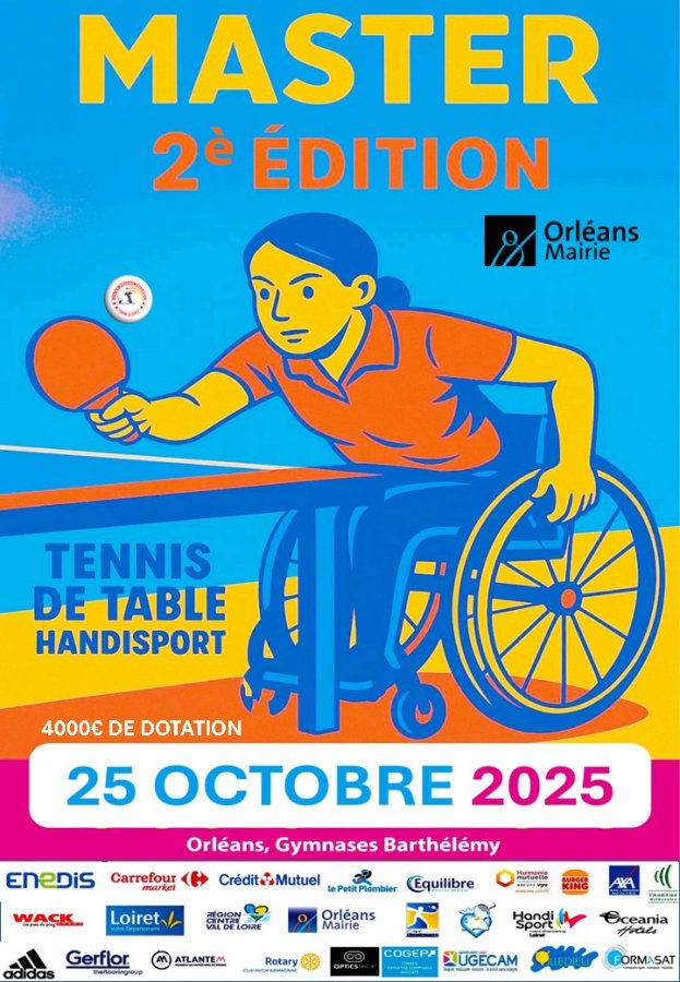 Championnat Nationaux de Tennis de Table (Master Orléans et Open Saint Avertin)